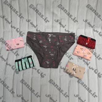 اینترنتی شورت نخ پنبه طرح دار