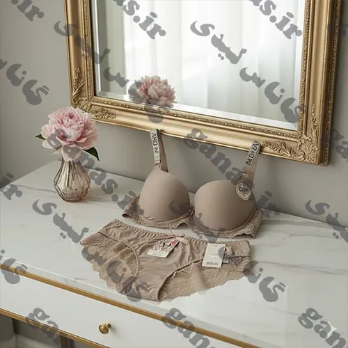 ست لباس زیر زنانه نگین دار اسفنجی