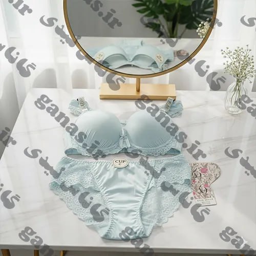 ست لباس زیر زنانه نگین دار اسفنجی